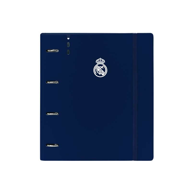 Carpeta safta 4 anillas de 35 mm con recambio din a4 100 hojas polipropileno real madrid 1 equipacion 24/25