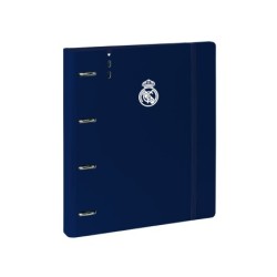 Carpeta safta 4 anillas de 35 mm con recambio din a4 100 hojas polipropileno real madrid 1 equipacion 24/25