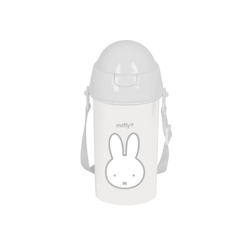 Botella portaliquidos safta 500 ml apertura automatica con pajita miffy menta 195x73x73 mm