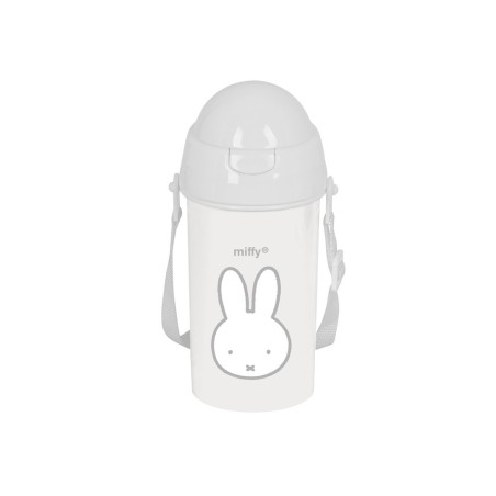 Botella portaliquidos safta 500 ml apertura automatica con pajita miffy menta 195x73x73 mm