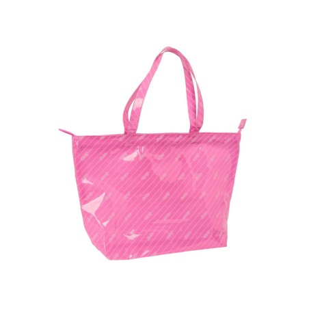 Bolsa shopping safta barbie logomania rosa 350x540x170 mm
