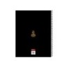 Cuaderno espiral safta microperforado din a4 tapa forrada 120 hojas cuadro 5 mm 60 gr kings league ultimate
