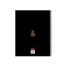 Cuaderno espiral safta microperforado din a4 tapa forrada 120 hojas cuadro 5 mm 60 gr kings league porcinos