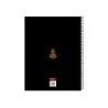 Cuaderno espiral safta microperforado din a4 tapa forrada 120 hojas cuadro 5 mm 60 gr kings league el barrio