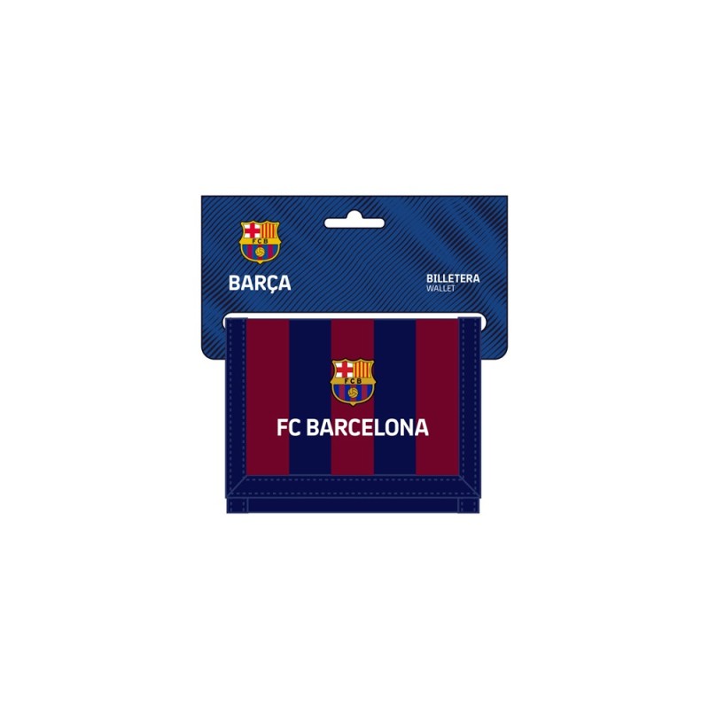 Billetera safta f.c. barcelona 95x125x10 mm