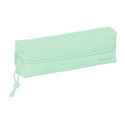 Bolso escolar portatodo safta rectangular con goma elastica 22 cm verde claro