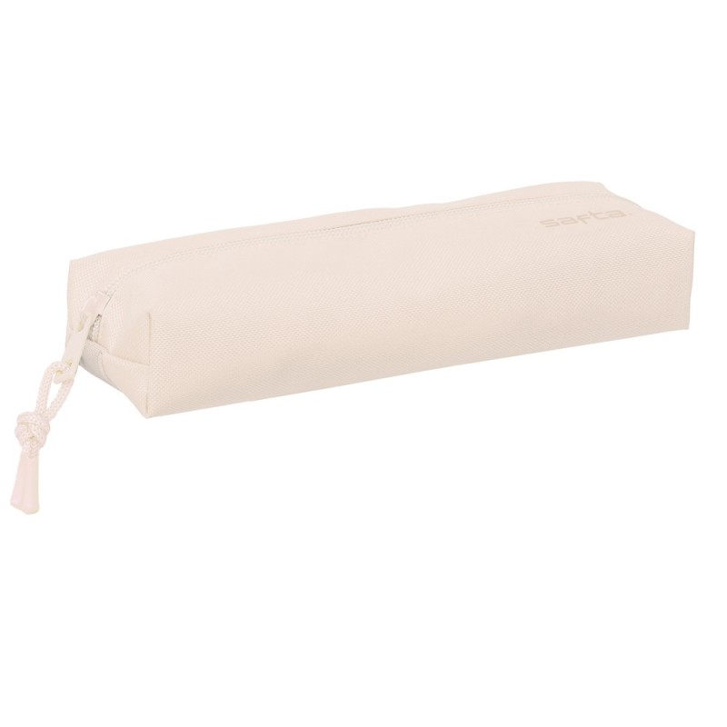 Bolso escolar portatodo safta rectangular con goma elastica 22 cm rosa claro
