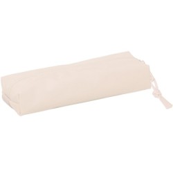 Bolso escolar portatodo safta rectangular con goma elastica 22 cm rosa claro