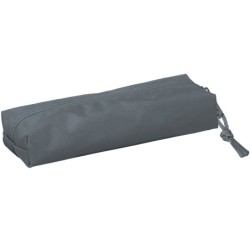 Bolso escolar portatodo safta rectangular con goma elastica 22 cm gris oscuro