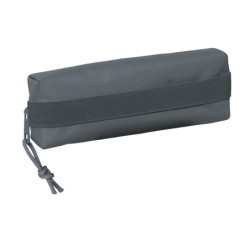 Bolso escolar portatodo safta rectangular con goma elastica 22 cm gris oscuro