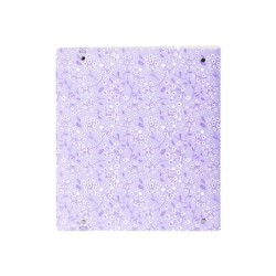 Carpeta con recambio safta din a4 cuadro 5 mm polipropileno foam 4 anillas 35mm estampados floral lila