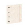 Carpeta con recambio safta din a4 cuadro 5 mm polipropileno foam 4 anillas 35mm estampados floral rosa