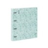 Carpeta con recambio safta din a4 cuadro 5 mm polipropileno foam 4 anillas 35mm estampados floral azul