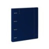 Carpeta con recambio safta din a4 cuadro 5 mm polipropileno foam 4 anillas 35mm azul oscuro