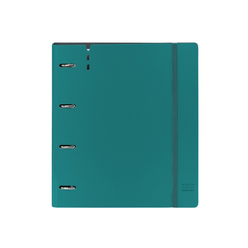 Carpeta con recambio safta din a4 cuadro 5 mm polipropileno foam 4 anillas 35mm azul