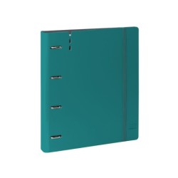 Carpeta con recambio safta din a4 cuadro 5 mm polipropileno foam 4 anillas 35mm azul