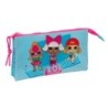 Bolso escolar portatodo safta triple l.o.l. surprise divas 30x220x120 mm