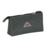 Bolso escolar portatodo safta triple kappa silver pink 30x220x120 mm