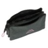 Bolso escolar portatodo safta triple kappa silver pink 30x220x120 mm