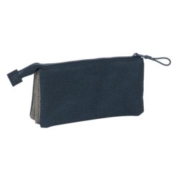 Bolso escolar portatodo safta triple kappa dark navy 30x220x120 mm
