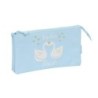 Bolso escolar portatodo safta triple glowlab cisnes 30x220x120 mm