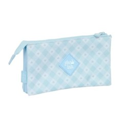 Bolso escolar portatodo safta triple glowlab cisnes 30x220x120 mm