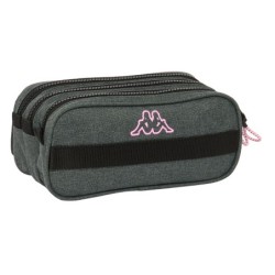 Bolso escolar portatodo safta triple big kappa silver pink 80x215x100 mm