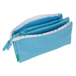 Bolso escolar portatodo safta triple benetton spring 30x220x120 mm