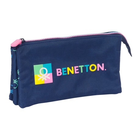 Bolso escolar portatodo safta triple benetton cool 30x220x120 mm
