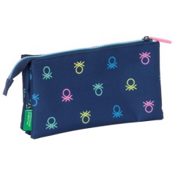 Bolso escolar portatodo safta triple benetton cool 30x220x120 mm