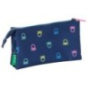 Bolso escolar portatodo safta triple benetton cool 30x220x120 mm