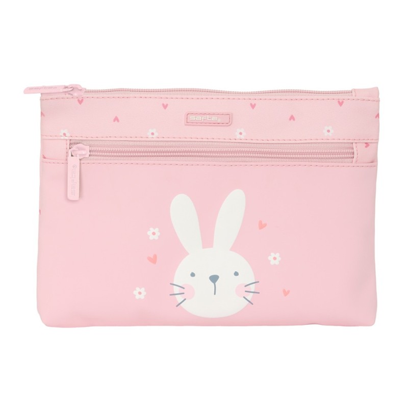 Bolso escolar portatodo safta doble grande facil limpieza preescolar 30x230x160 mm
