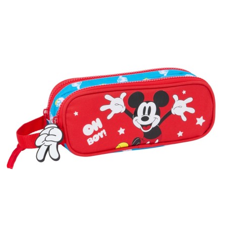 Bolso escolar portatodo safta doble mickey mouse fantastic 60x210x80 mm