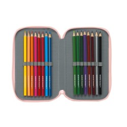 Plumier escolar safta triple 36 piezas na na na surprise fabulous 55x125x195 mm