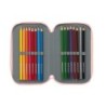 Plumier escolar safta triple 36 piezas na na na surprise fabulous 55x125x195 mm