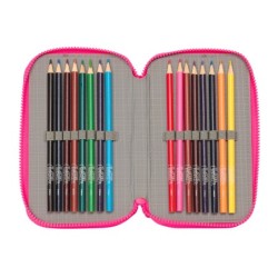 Plumier escolar safta triple 36 piezas l.o.l. surprise divas 55x125x195 mm
