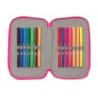 Plumier escolar safta triple 36 piezas l.o.l. surprise divas 55x125x195 mm