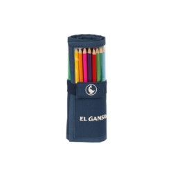Plumier escolar safta enrollable 27 piezas el ganso classic 70x70x200 mm