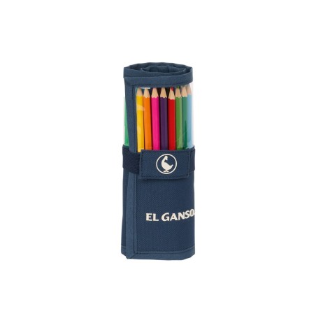 Plumier escolar safta enrollable 27 piezas el ganso classic 70x70x200 mm