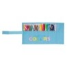 Plumier escolar safta enrollable 27 piezas benetton spring 70x70x200 mm