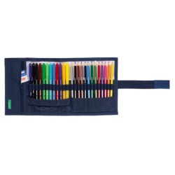 Plumier escolar safta enrollable 27 piezas benetton cool 70x70x200 mm