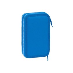 Plumier escolar safta doble cremallera 28 piezas deportivo de la coruña 40x125x195 mm