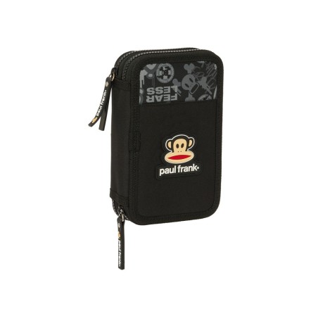 Plumier escolar safta doble cremallera 28 piezas paul frank 40x125x195 mm