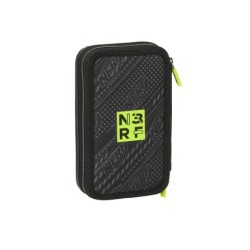 Plumier escolar safta doble cremallera 28 piezas nerf get ready 40x125x195 mm