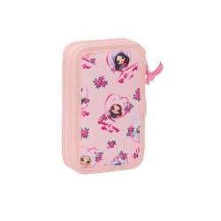 Plumier escolar safta doble cremallera 28 piezas na na na surprise fabulous 40x125x195 mm
