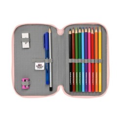 Plumier escolar safta doble cremallera 28 piezas na na na surprise fabulous 40x125x195 mm