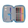 Plumier escolar safta doble cremallera 28 piezas donald duck 40x125x195 mm