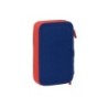 Plumier escolar safta doble cremallera 28 piezas atletico de madrid 40x125x195 mm
