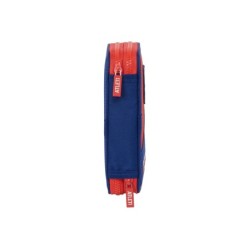 Plumier escolar safta doble cremallera 28 piezas atletico de madrid 40x125x195 mm