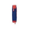 Plumier escolar safta doble cremallera 28 piezas atletico de madrid 40x125x195 mm